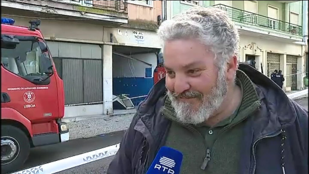 Deslizamento de terras em Lisboa