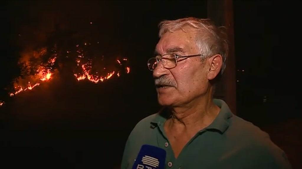 Incêndio florestal em Pampilhosa da Serra