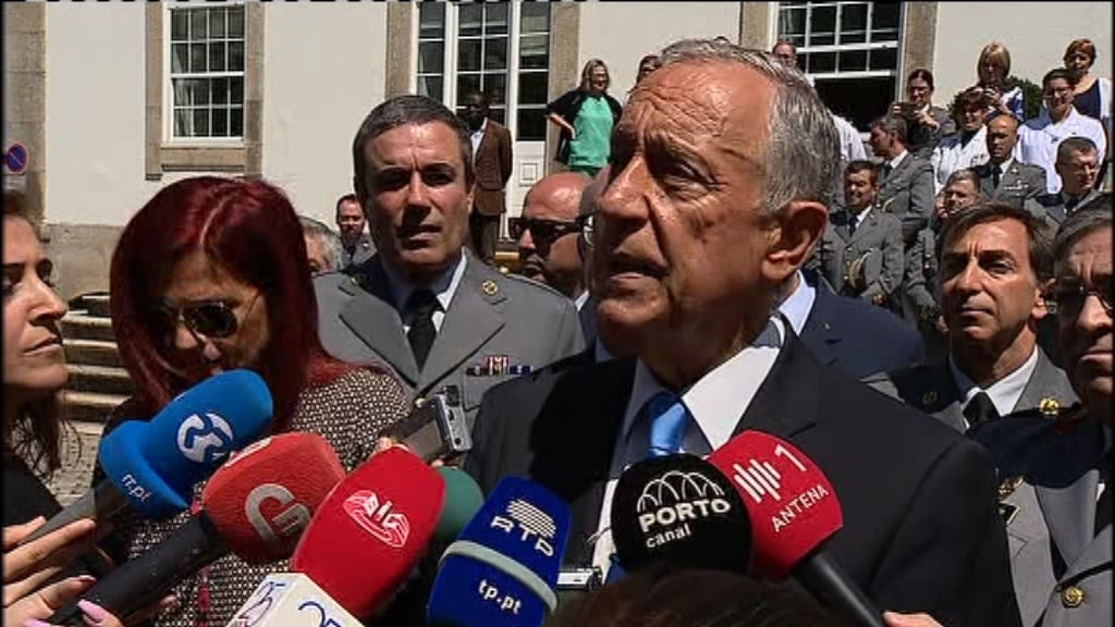 Marcelo Rebelo de Sousa visita hospital das Forças Armadas