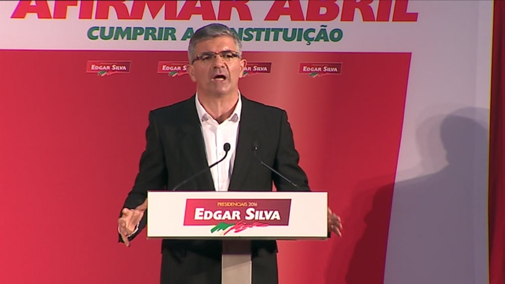 Presidenciais 2016: Edgar Silva em Lisboa