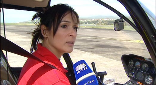 Cláudia Almeida vai pilotar helicóptero de segurança