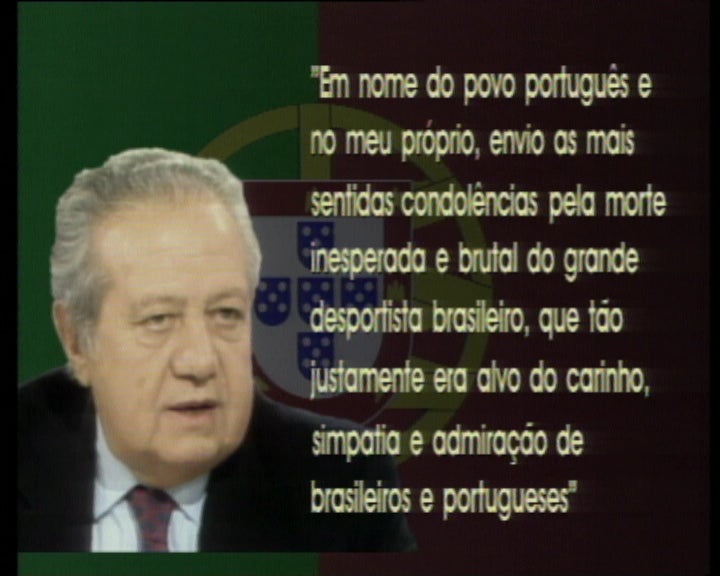 Condolências pela morte de Ayrton Senna