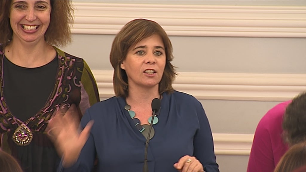 Catarina Martins almoça com Amas