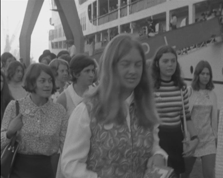 Chegada de estudantes ingleses a Lisboa