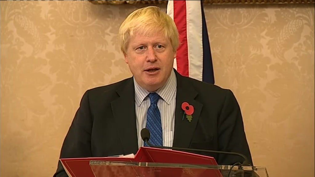 Declarações de Boris Johnson