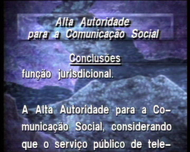 Deliberação da Alta Autoridade para a Comunicação Social