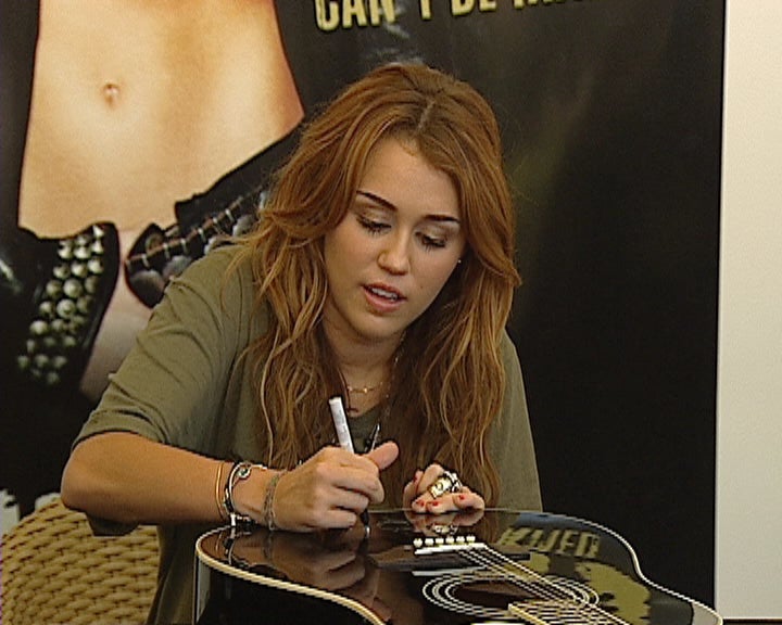 Autógrafos de Miley Cirus
