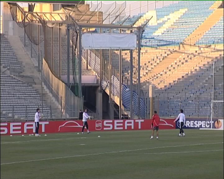Treino de Futebol do Sport Lisboa e Benfica e do Olimpique de Marselha