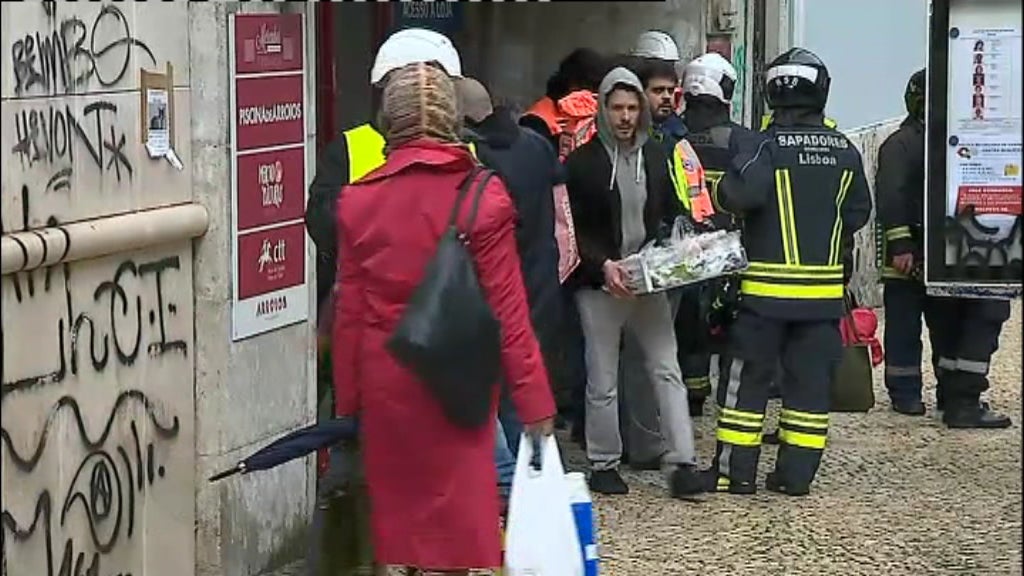 Deslizamento de terras em Lisboa