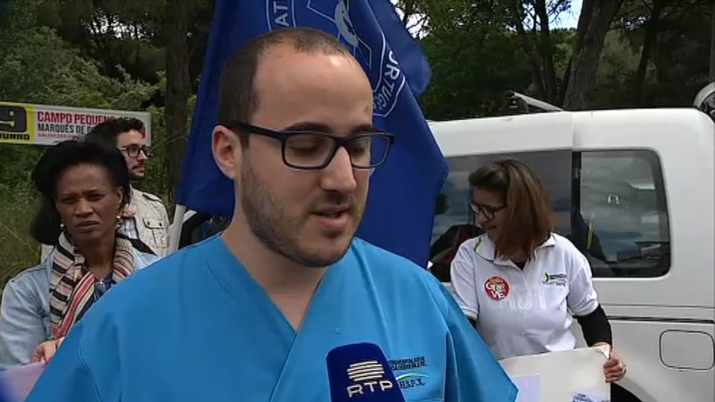 Enfermeiros em greve