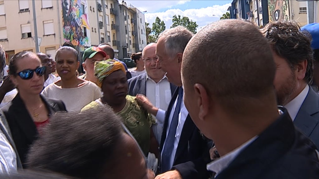 Marcelo Rebelo de Sousa na Quinta do Mocho