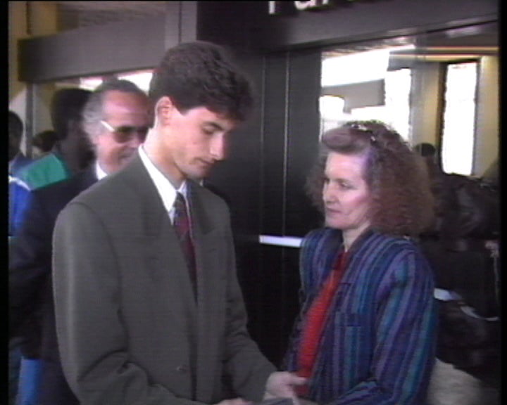 Seleção nacional de juniores no aeroporto