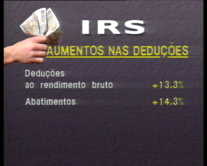 Diminuição das taxas de IRS