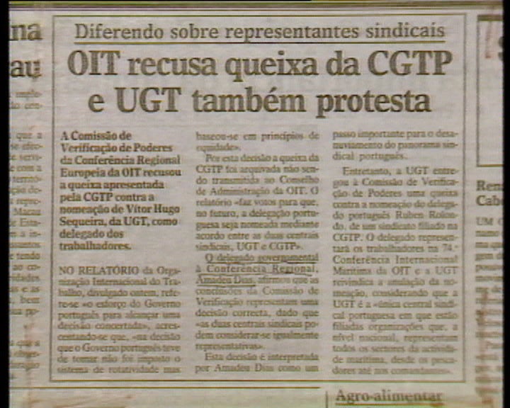 Arquivamento da queixa da CGTP