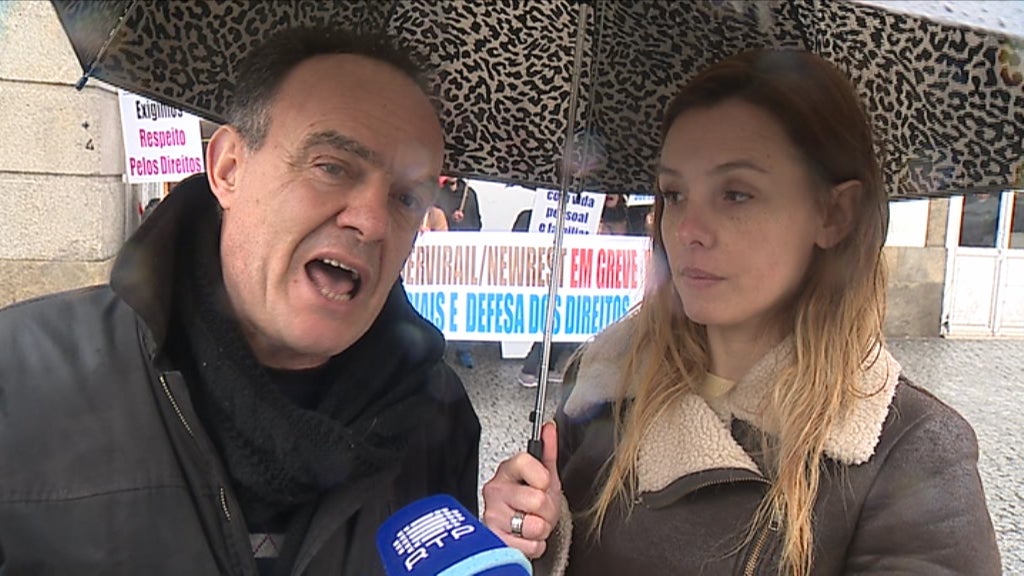 Greve nos bares dos comboios