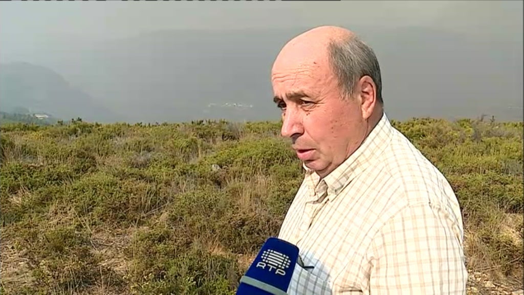 Incêndio florestal em Pampilhosa da Serra