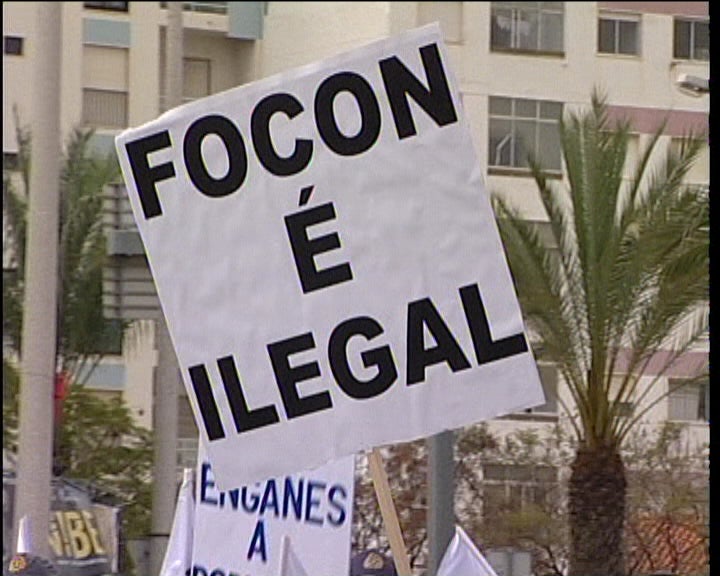 Manifestação de Bombeiros em Faro