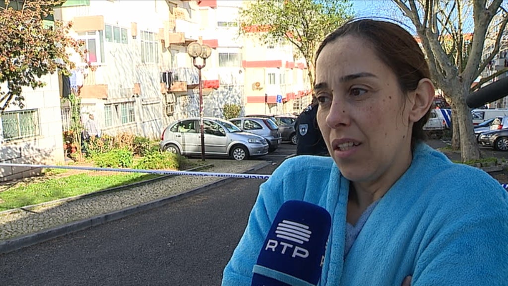 Incendio num prédio na Amadora