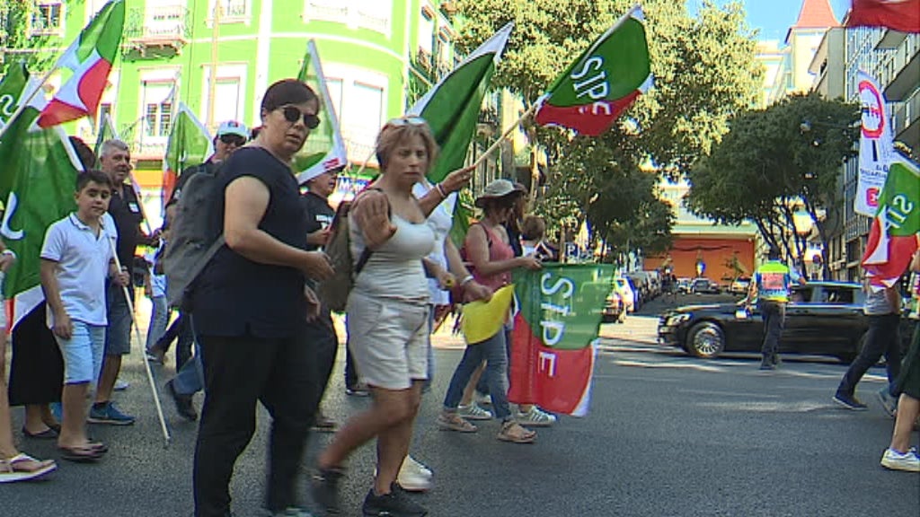 Manifestação de professores