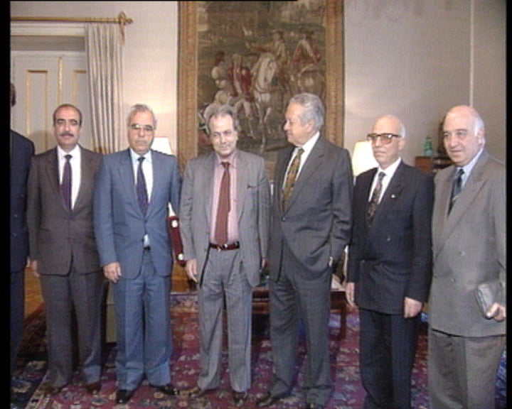Reunião de Mário Soares com Farouk Kadoumi