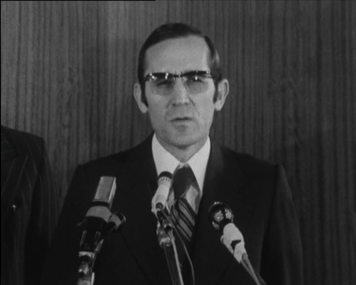 Chegada de António Ramalho Eanes a Lisboa