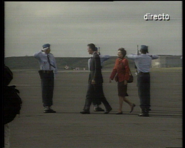 Chegada de Cavaco Silva aos Açores