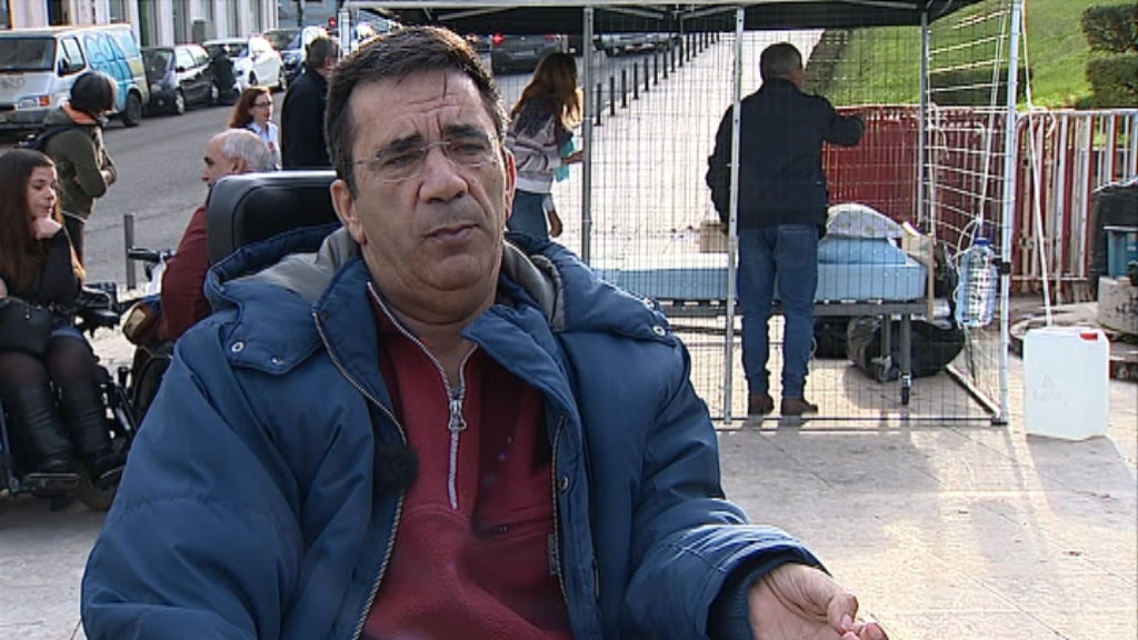 Protesto frente à Assembleia da República