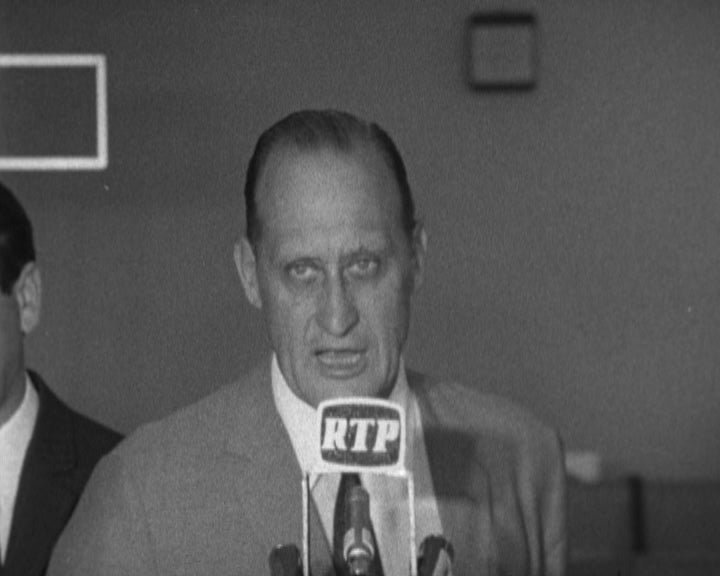 Chegada de João Havelange a Lisboa