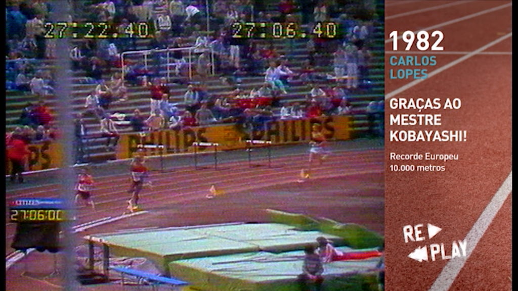 1982 Carlos Lopes graças ao mestre Kobayashi!