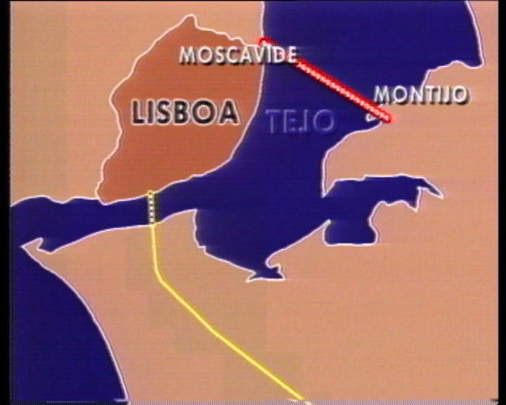 Construção da nova ponte sobre o Tejo
