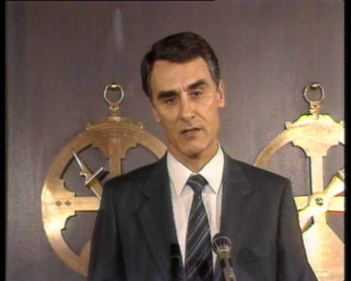 Conferência de imprensa de Cavaco Silva sobre a sua visita aos EUA