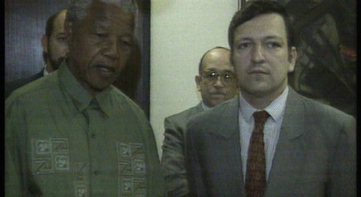 Encontro entre Nelson Mandela e Durão Barroso