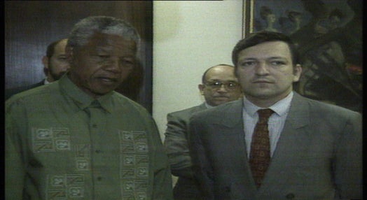 Encontro entre Nelson Mandela e Durão Barroso