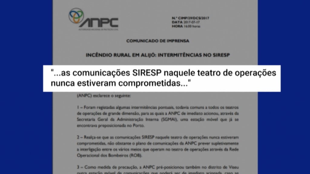 Fragilidades do SIRESP