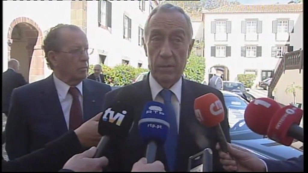 Reunião de Marcelo Rebelo de Sousa e António Costa na Madeira