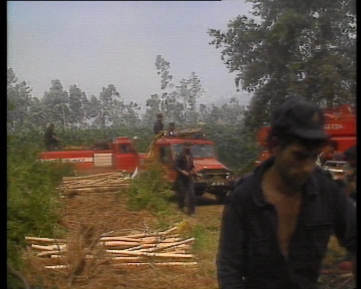 O bombeiro Lino Meneses