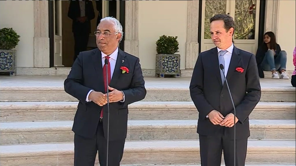 António Costa discursa em São Bento
