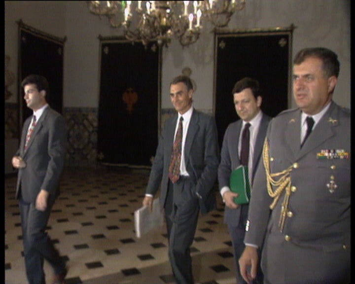 Chegada da Cavaco Silva a Belém