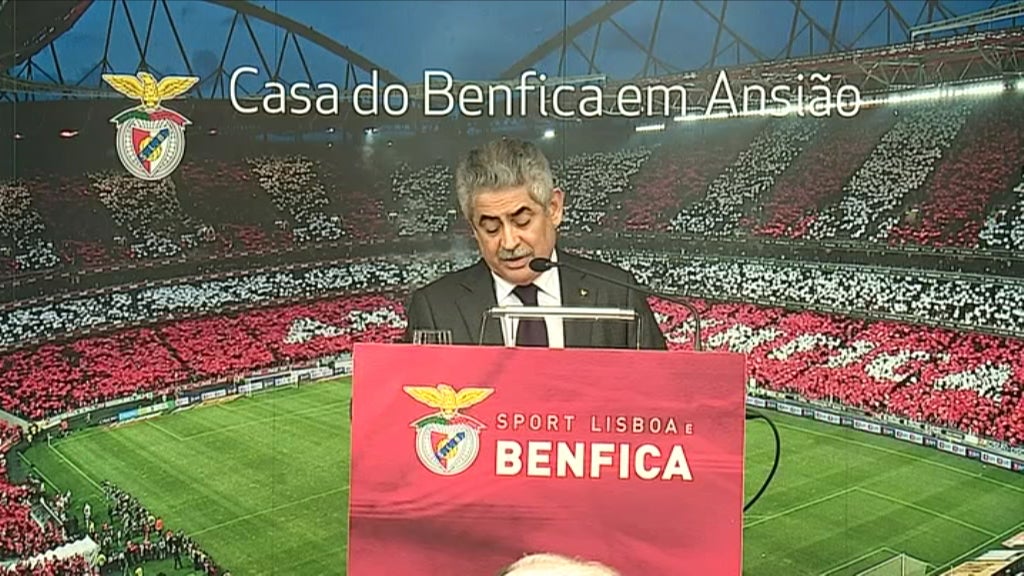 Luís Filipe Vieira na Casa do Benfica em Ansião