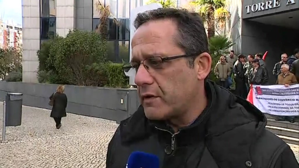 Protesto dos trabalhadores da Petrogal