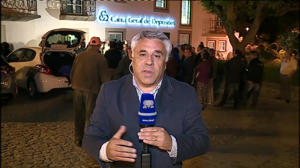 Protesto contra o fecho do balcão da CGD