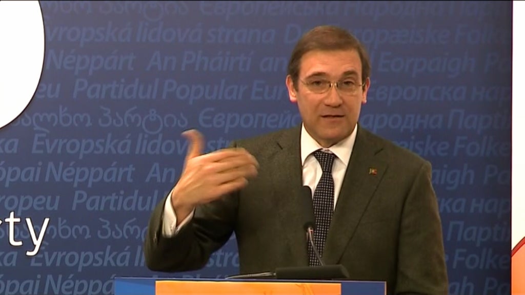 Passos Coelho em  Bruxelas