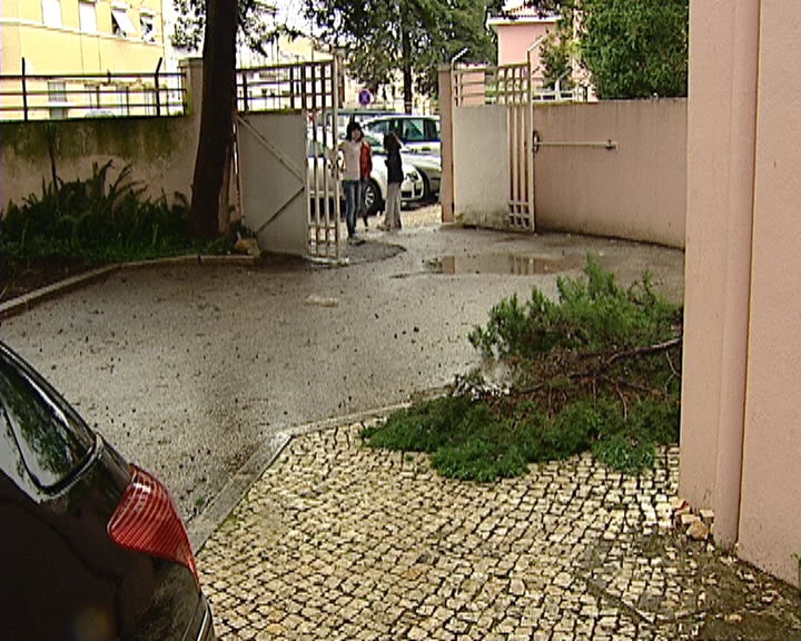 Mini tornado em Lisboa