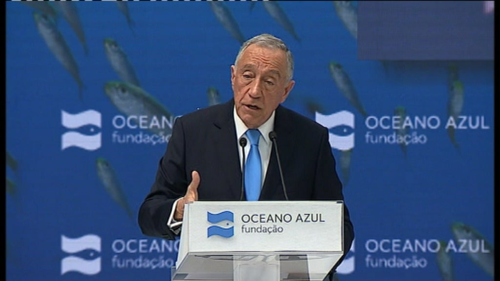Marcelo Rebelo de Sousa na Fundação Oceano Azul