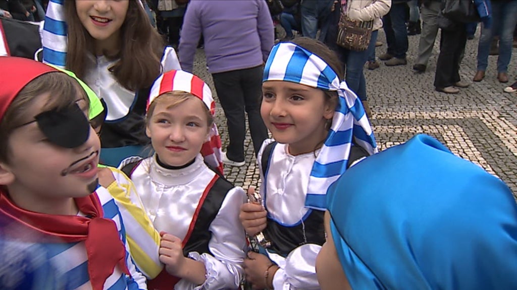 Cortejo infantil de Carnaval em Estarreja