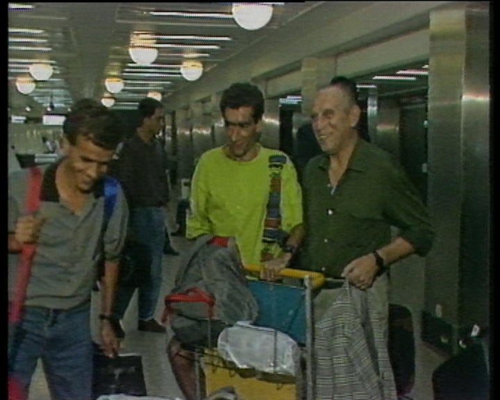 Chegada da equipa portuguesa de atletismo