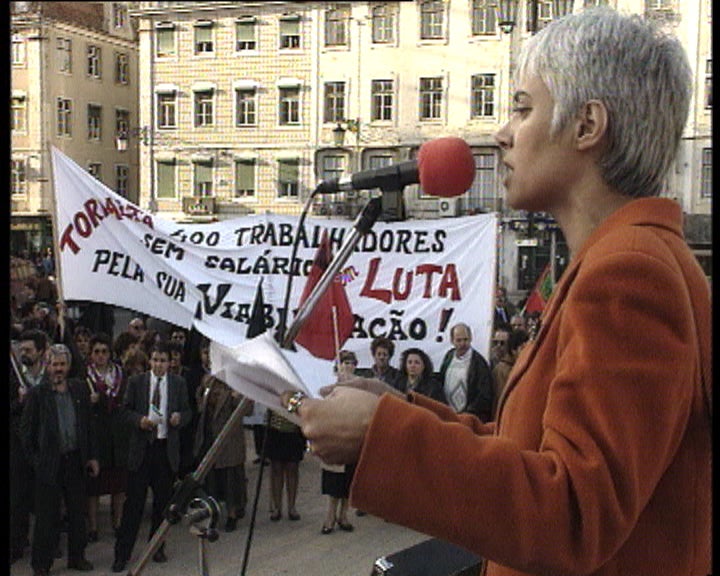Manifestação de trabalhadores