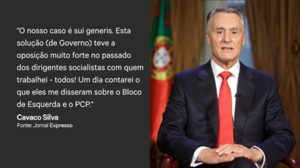 Entrevista de Cavaco Silva ao “Expresso”