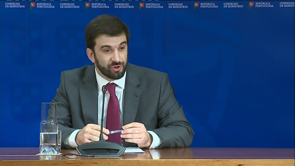 Conferência de imprensa de Tiago Brandão Rodrigues