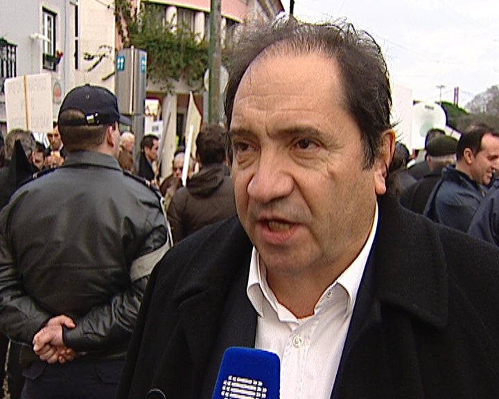 Protesto dos clientes do BPN